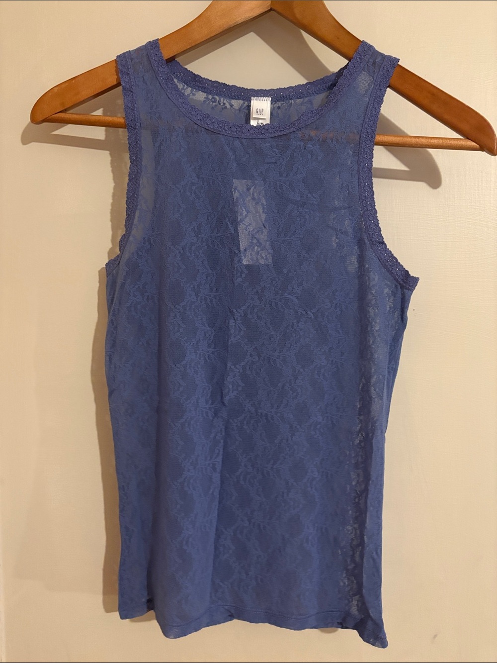 GAP Lace Sleeveless Tank in Periwinkle